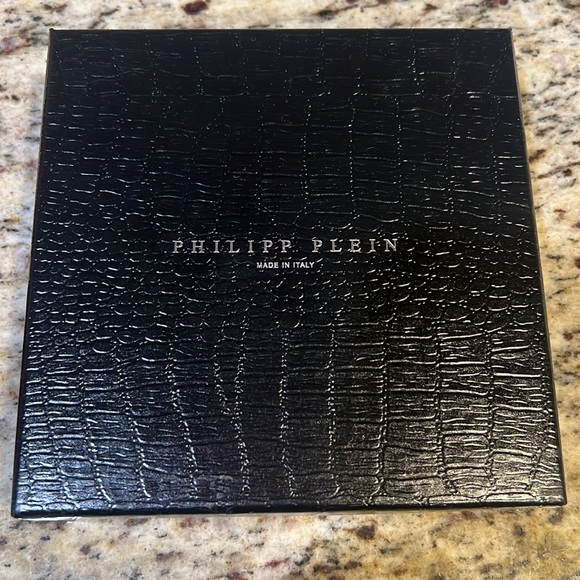 NEW Philipp Plein Limited Edition Black Leather Skull Credit Card Holder in Box - Picture 7 of 7